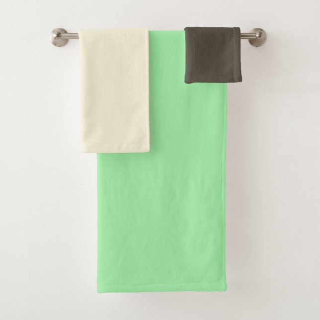 Minze Schokolade Chip Ice Creme Aromen Farben Badhandtuch Set (Insitu)