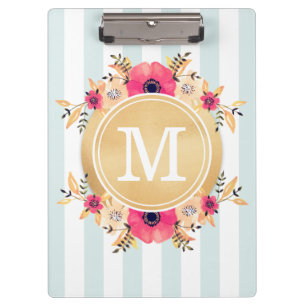 Minze Stripes Klemmbrett