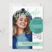 Minze und Aquamariner Retro Arch Foto Abschluss