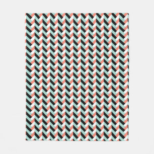 Minze und Korallenflechte Muster Fleece Blanket