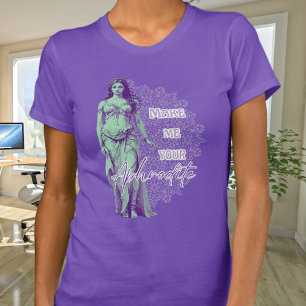 Minze und Lila Aphrodite T-Shirt