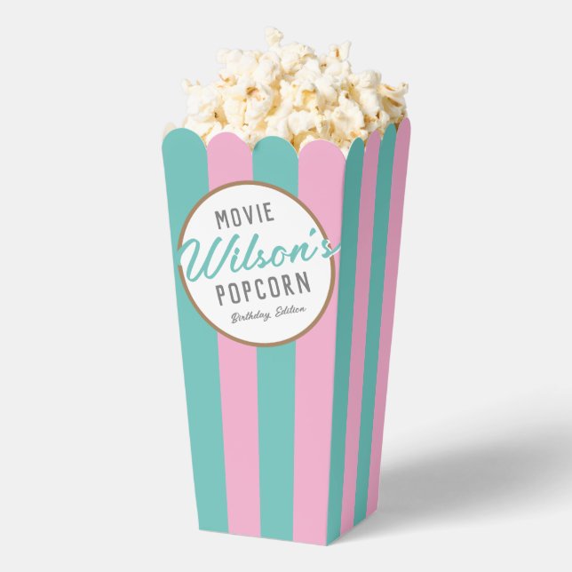 Minze und Rosa Special Event Movie Night Popcorn Geschenkschachtel (Geplatzt)