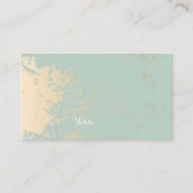 Minze und Spring Popular Wedding Card Platzkarte (Vorderseite)