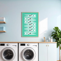 Minze Vintage Kleidung Buttone Grafische Wäscherei