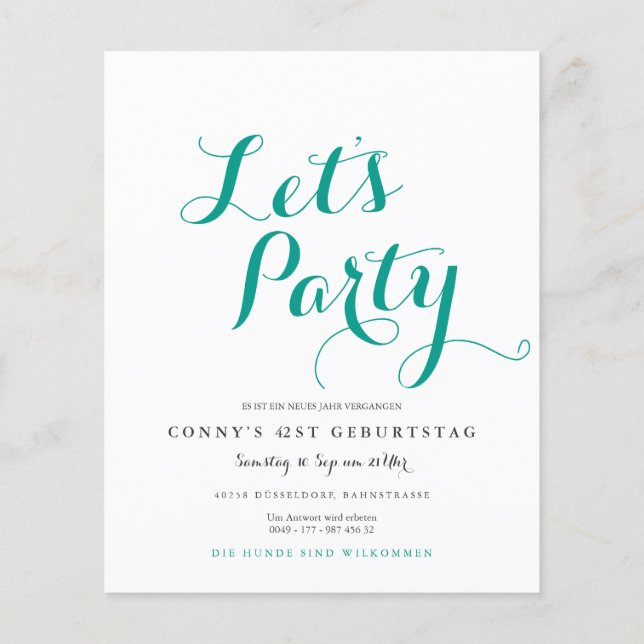 Minzeinladung Flyer (Hinten)