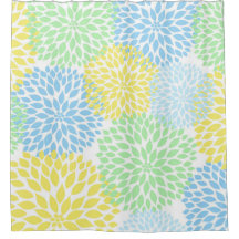 Minzgrün Gelb Blauer Dahlienblüten