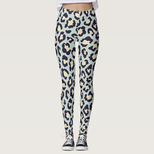 Minzgrün Leggings (Vorderseite)
