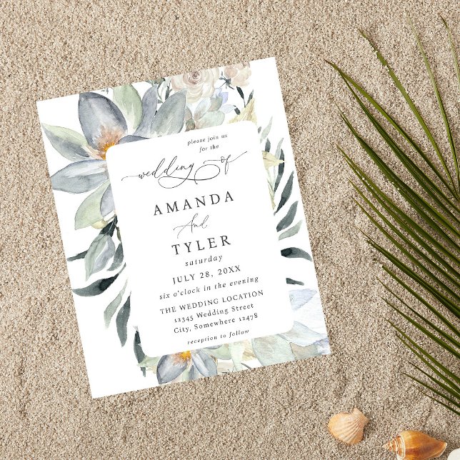 Minzgrün und Weiße Blumenzehen Flyer (Von Creator hochgeladen)