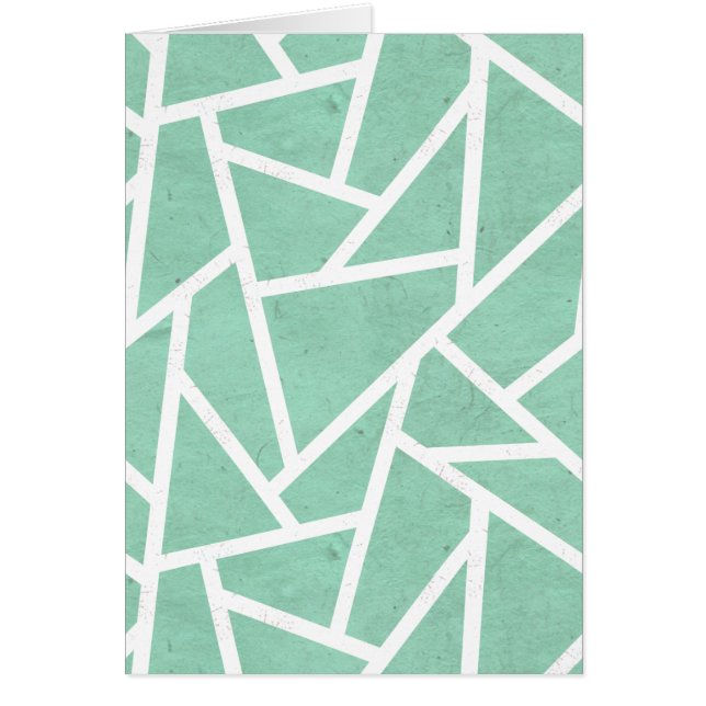 Minzgrün-weiße Mosaikmuster (Vorne)