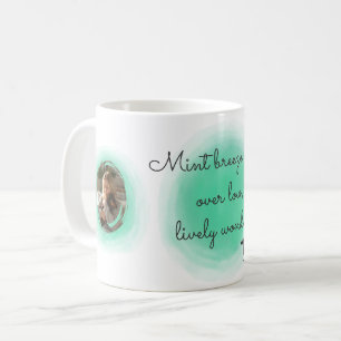 Minzgrüne Aquarell-Dachshund - Benutzerdefinierter Kaffeetasse