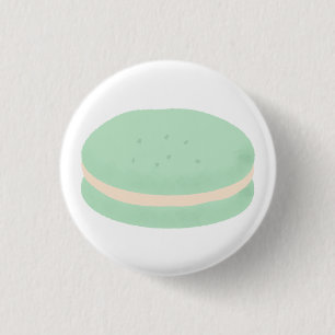 Minzgrüne französische Macaron-Gebäck-Geschenke Button