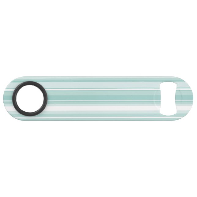 Minzgrüne Streifen Speedflaschenöffner (Vorderseite (Horizontal))