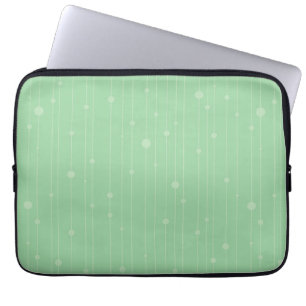 Minzgrüne Streifen und moderne Öko Laptopschutzhülle