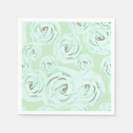 Minzgrüne und Türkis Frosting Servietten 