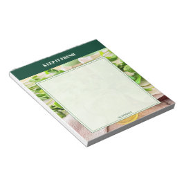Minzgrüne Wellness & Selbstfürsorge Notizblock