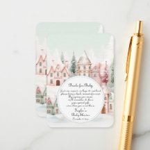 Minzrosa Wintermärchenduschbücher für Baby