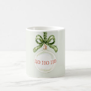 Minzweißer Schmuck Ho Ho Ho Kaffeetasse