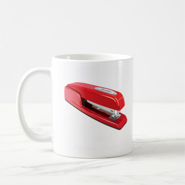 MiOffice Space Swingline Red Stapler Milton Storag Kaffeetasse (Links)