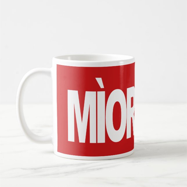 Mìorbhail (Marvel in Scottish Gaelic) Kaffeetasse (Links)