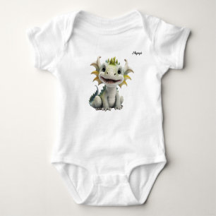 Mipupi White Dragon Baby Strampler
