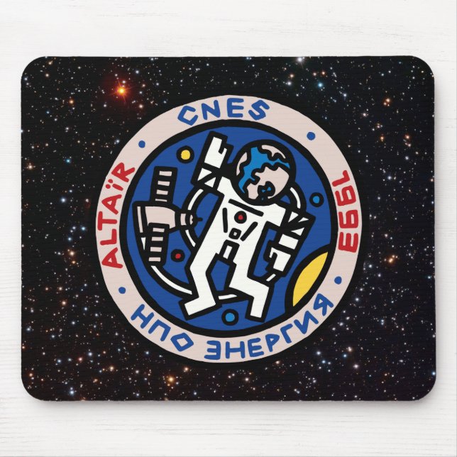 Mir-Altair-Mission-Patch-Logo Mousepad (Vorne)