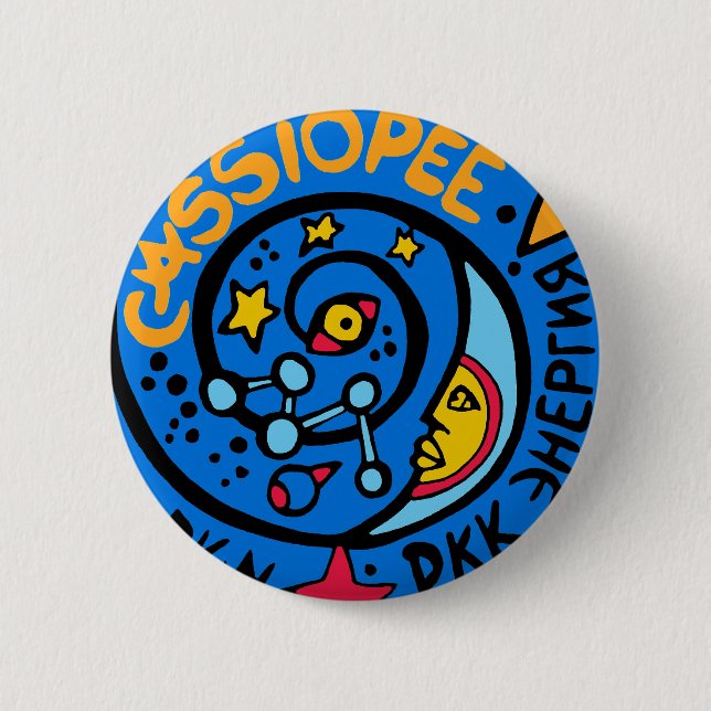 Mir-Cassiopee  Missions-Patch-Logo Button (Vorderseite)