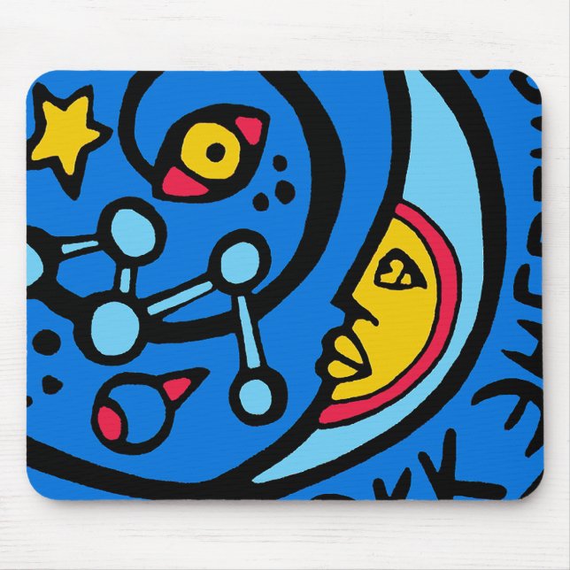 Mir-Cassiopee  Missions-Patch-Logo Mousepad (Vorne)