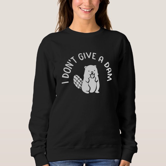 Mir Doch Egal Biber   Biber Sweatshirt (Vorderseite)