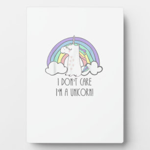 Mir Doch Egal Ich Bin Ein Einhorn T-Shirt T-Shirt Fotoplatte