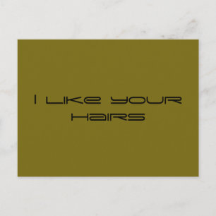 Mir gefallen deine Haare, Orphan Black Zitat, geom Postkarte