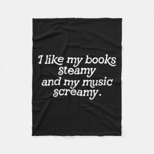 Mir gefallen meine Bücher, die mir trocken sind, u Fleecedecke