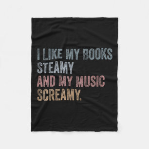 Mir gefallen meine Bücher, trocken und meine Musik Fleecedecke
