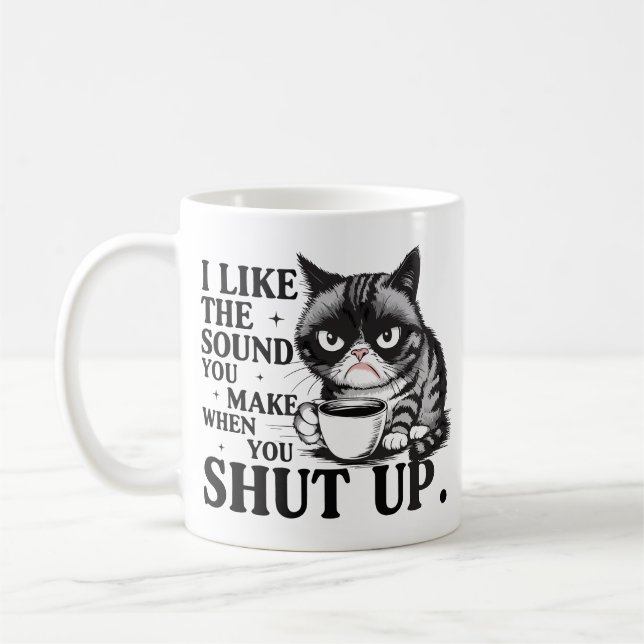 Mir gefällt der Ton, den du von dir gibst, wenn du Kaffeetasse (Links)