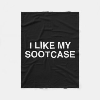 Mir gefällt mein Sootcase Suitcase Funny Trump Nov Fleecedecke