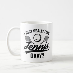 Mir gefällt Tennis ganz gut. Kaffeetasse