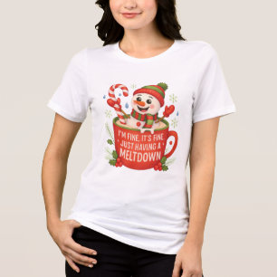 Mir geht's gut, alles gut – Lustiger Schmelz-Schne Tri-Blend Shirt