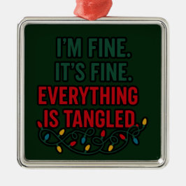Mir geht's gut, alles ist gut. Alles ist verhedder Ornament Aus Metall