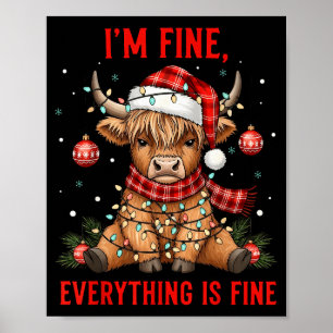 Mir gehts gut Alles ist gut Lustiges Weihnachten H Poster
