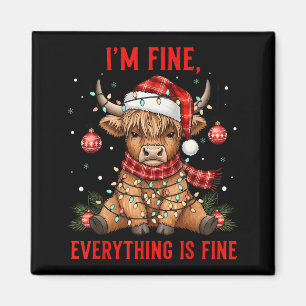 Mir geht's gut, alles ist gut lustiges Weihnachten Magnet