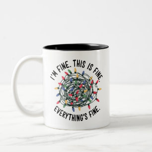 Mir geht's gut Das ist gut Alles ist gut Lustiges Zweifarbige Tasse