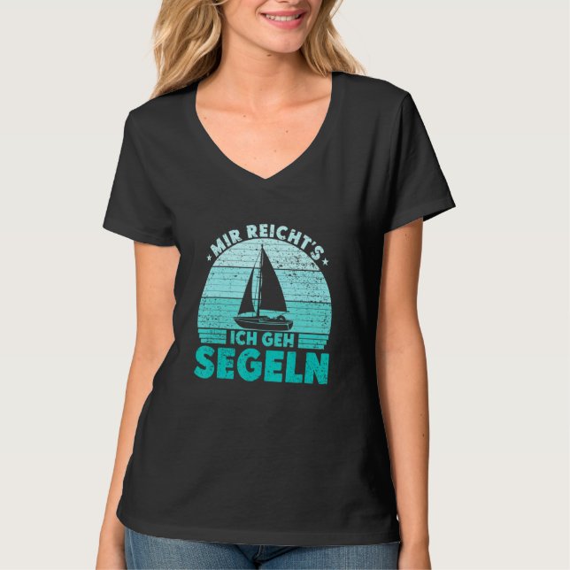 Mir reichts Ich geh sailboat skipper catamaran T-Shirt (Vorderseite)