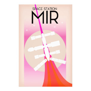 MIR-Russische Raumstation Poster