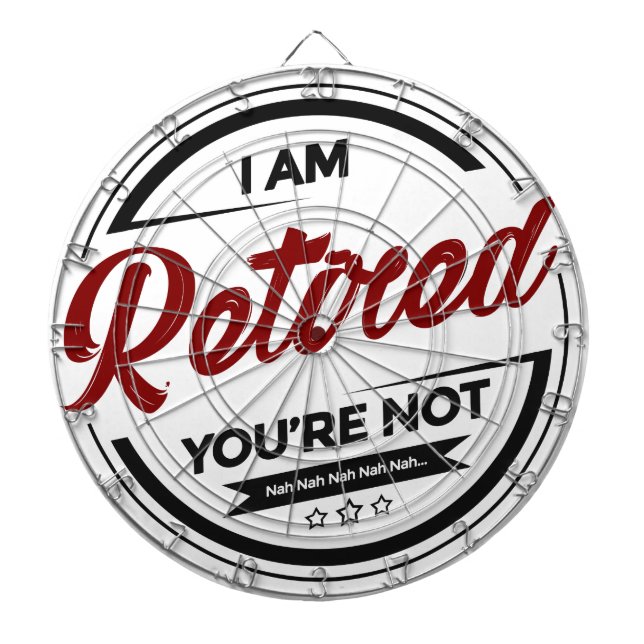 Mir werde Sie bin nicht zurückgezogen Dartscheibe (vorne)