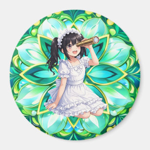 Mirabella in Green Light – Mandala Magnet