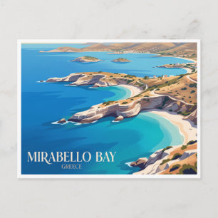 Mirabello-Bucht Agios Nikolaos Griechenland Postkarte