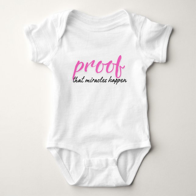 Miracle Baby Girl Bodysuit Strampler (Vorderseite)