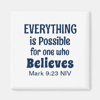 Miracle Bible Verse Christlich Faith Navy Blue