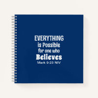 Miracle Bible Verse Christlich Faith Navy Blue