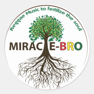 MIracle-Bro Roots-Aufkleber Runder Aufkleber