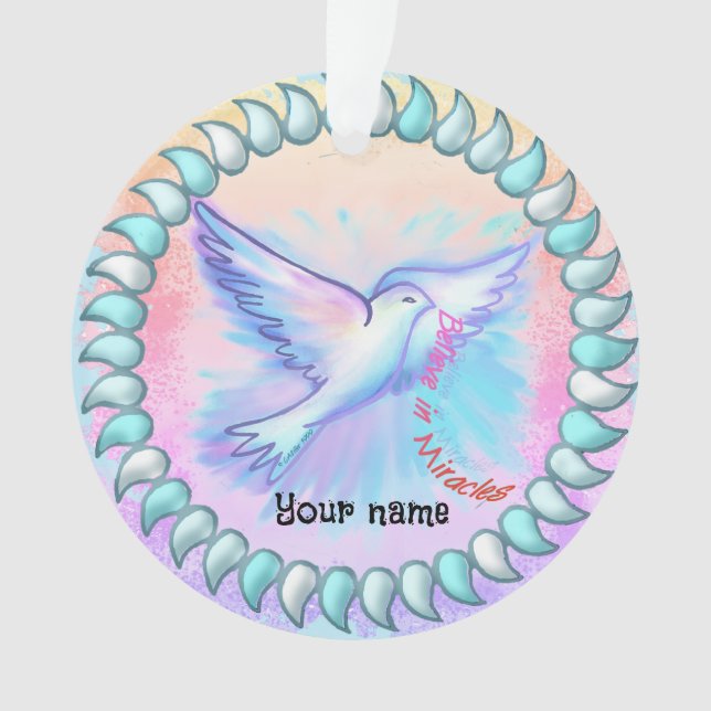 Miracles Dove  Ornament (Vorderseite)